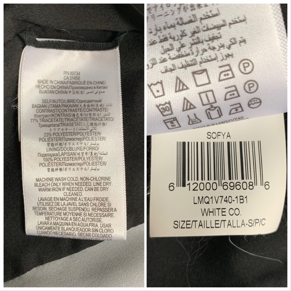 BCBGMaxAzria Sofya Cutout Colorblock Top Sz S - Picture 8 of 8